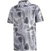 imageAPTRO Golf Shirts for Men Moisture Wicking Hawaiian Polo Shirts Dry Fit with Print and Short SleeveP12 Gray