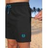 imageAPTRO Mens Swim Trunks 5 inch Board Shorts Quick Dry Bathing Suits with Mesh Lining Beach Swim Shorts with Zipper PocketsBlack