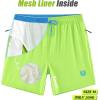 imageAPTRO Mens Swim Trunks 5 inch Board Shorts Quick Dry Bathing Suits with Mesh Lining Beach Swim Shorts with Zipper PocketsNeon Green