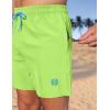 imageAPTRO Mens Swim Trunks 5 inch Board Shorts Quick Dry Bathing Suits with Mesh Lining Beach Swim Shorts with Zipper PocketsNeon Green