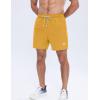 imageAPTRO Mens Swim Trunks 5 inch Board Shorts Quick Dry Bathing Suits with Mesh Lining Beach Swim Shorts with Zipper PocketsYellow