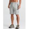 imageAPTRO Mens Cargo Shorts 9quot Golf Hiking Work Quick Dry Lightweight Shorts with 5 Zipper PocketsA02light Gray