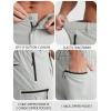 imageAPTRO Mens Cargo Shorts 9quot Golf Hiking Work Quick Dry Lightweight Shorts with 5 Zipper PocketsA02light Gray