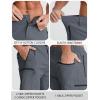 imageAPTRO Mens Cargo Shorts 9quot Golf Hiking Work Quick Dry Lightweight Shorts with 5 Zipper PocketsA03dark Gray