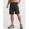 imageAPTRO Mens Cargo Shorts 9quot Golf Hiking Work Quick Dry Lightweight Shorts with 5 Zipper PocketsA04army Green