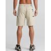 imageAPTRO Mens Cargo Shorts 9quot Golf Hiking Work Quick Dry Lightweight Shorts with 5 Zipper PocketsA05khaki