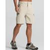 imageAPTRO Mens Cargo Shorts 9quot Golf Hiking Work Quick Dry Lightweight Shorts with 5 Zipper PocketsA05khaki