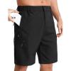 imageAPTRO Mens Cargo Shorts 9quot Golf Hiking Work Quick Dry Lightweight Shorts with 5 Zipper PocketsA01black