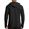 imageAPTRO Mens UPF 50 Sun Protection Long Sleeve Hoodie Shirts UV Outdoor Fishing Shirts SPF Rash Guard Shirts for MenMs24 Black