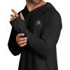imageAPTRO Mens UPF 50 Sun Protection Long Sleeve Hoodie Shirts UV Outdoor Fishing Shirts SPF Rash Guard Shirts for MenMs24 Black