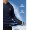 imageAPTRO Mens UPF 50 Sun Protection Long Sleeve Hoodie Shirts UV Outdoor Fishing Shirts SPF Rash Guard Shirts for MenMs25 Dark Blue