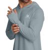 imageAPTRO Mens UPF 50 Sun Protection Long Sleeve Hoodie Shirts UV Outdoor Fishing Shirts SPF Rash Guard Shirts for MenMs28 Light Grey