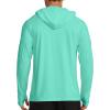 imageAPTRO Mens UPF 50 Sun Protection Long Sleeve Hoodie Shirts UV Outdoor Fishing Shirts SPF Rash Guard Shirts for MenMs29 Mint Green