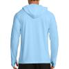 imageAPTRO Mens UPF 50 Sun Protection Long Sleeve Hoodie Shirts UV Outdoor Fishing Shirts SPF Rash Guard Shirts for MenMs30 Light Blue