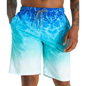 imageAPTRO Mens Swim Trunks 9quot Quick Dry Bathing Suit Big ampamp Tall Beach SwimsuitsHw018 Water Ripple