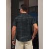 image:imageAPTRO Mens Casual Dress Shirts Quick Dry Short Sleeve Button Down Summer Stylish ShirtsDs01 Black