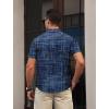 image:imageAPTRO Mens Casual Dress Shirts Quick Dry Short Sleeve Button Down Summer Stylish ShirtsDs02 Navy