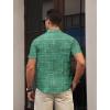 image:imageAPTRO Mens Casual Dress Shirts Quick Dry Short Sleeve Button Down Summer Stylish ShirtsDs05 Green