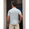 image:imageAPTRO Mens Casual Dress Shirts Quick Dry Short Sleeve Button Down Summer Stylish ShirtsDs07 Gray