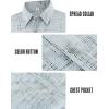 image:imageAPTRO Mens Casual Dress Shirts Quick Dry Short Sleeve Button Down Summer Stylish ShirtsDs07 Gray