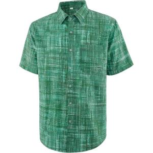 image:imageAPTRO Mens Casual Dress Shirts Quick Dry Short Sleeve Button Down Summer Stylish ShirtsDs05 Green