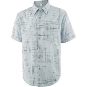 image:imageAPTRO Mens Casual Dress Shirts Quick Dry Short Sleeve Button Down Summer Stylish ShirtsDs07 Gray