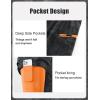 image:imageAPTRO 2 in 1 Mens Swim Trunks 7 Mens Bathing Suit Board Shorts with Zipper Pockets Quick Dry Swim ShortsA1 Blackorange