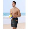image:imageAPTRO 2 in 1 Mens Swim Trunks 7 Mens Bathing Suit Board Shorts with Zipper Pockets Quick Dry Swim ShortsA1 Blackorange