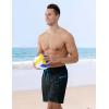 image:imageAPTRO 2 in 1 Mens Swim Trunks 7 Mens Bathing Suit Board Shorts with Zipper Pockets Quick Dry Swim ShortsA6 Black Grayblue
