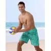 image:imageAPTRO 2 in 1 Mens Swim Trunks 7 Mens Bathing Suit Board Shorts with Zipper Pockets Quick Dry Swim ShortsA7 Cyanblue