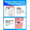 image:imageAPTRO Mens Swim Trunks with Compression Liner 5 Quick Dry Bathing Suit Swim Shorts with Zipper Pockets Board Shorts SwimsuitW01pink