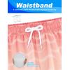 image:imageAPTRO Mens Swim Trunks with Compression Liner 5 Quick Dry Bathing Suit Swim Shorts with Zipper Pockets Board Shorts SwimsuitW01pink