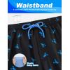 image:imageAPTRO Mens Swim Trunks with Compression Liner 5 Quick Dry Bathing Suit Swim Shorts with Zipper Pockets Board Shorts SwimsuitW09 Blueblack Lobster