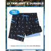 image:imageAPTRO Mens Swim Trunks with Compression Liner 5 Quick Dry Bathing Suit Swim Shorts with Zipper Pockets Board Shorts SwimsuitW09 Blueblack Lobster