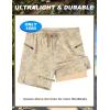image:imageAPTRO Mens Swim Trunks with Compression Liner 5 Quick Dry Bathing Suit Swim Shorts with Zipper Pockets Board Shorts SwimsuitW11 Brown Leaves