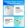 image:imageAPTRO Mens Swim Trunks with Compression Liner 5 Quick Dry Bathing Suit Swim Shorts with Zipper Pockets Board Shorts SwimsuitW12 Mint Fish