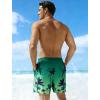 image:imageAPTRO Mens Swim Trunks with Compression Liner 5 inch Inseam Quick Dry 2 in 1 Swimming Board Shorts Beach with Zipper PocketsLr02 Coconut Tree Green
