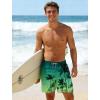 image:imageAPTRO Mens Swim Trunks with Compression Liner 5 inch Inseam Quick Dry 2 in 1 Swimming Board Shorts Beach with Zipper PocketsLr02 Coconut Tree Green