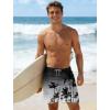image:imageAPTRO Mens Swim Trunks with Compression Liner 5 inch Inseam Quick Dry 2 in 1 Swimming Board Shorts Beach with Zipper PocketsLr04 Coconut Tree Black