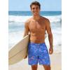 image:imageAPTRO Mens Swim Trunks with Compression Liner 5 inch Inseam Quick Dry 2 in 1 Swimming Board Shorts Beach with Zipper PocketsLr06 Flamingo Blue