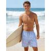 image:imageAPTRO Mens Swim Trunks with Compression Liner 5 inch Inseam Quick Dry 2 in 1 Swimming Board Shorts Beach with Zipper PocketsLr07 Flamingo Light Blue