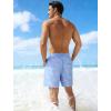 image:imageAPTRO Mens Swim Trunks with Compression Liner 5 inch Inseam Quick Dry 2 in 1 Swimming Board Shorts Beach with Zipper PocketsLr07 Flamingo Light Blue