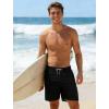 image:imageAPTRO Mens Swim Trunks with Compression Liner 5 inch Inseam Quick Dry 2 in 1 Swimming Board Shorts Beach with Zipper PocketsLr09 Black