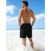 image:imageAPTRO Mens Swim Trunks with Compression Liner 5 inch Inseam Quick Dry 2 in 1 Swimming Board Shorts Beach with Zipper PocketsLr09 Black