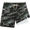 image:imageAPTRO 2 in 1 Mens Swim Trunks 7 Mens Bathing Suit Board Shorts with Zipper Pockets Quick Dry Swim ShortsA3 Army Green Stripes