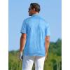 image:imageAPTRO Golf Shirts for Men Moisture Wicking Hawaiian Polo Shirts Dry Fit with Print and Short SleeveS03 Lake Blue