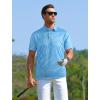 image:imageAPTRO Golf Shirts for Men Moisture Wicking Hawaiian Polo Shirts Dry Fit with Print and Short SleeveS03 Lake Blue