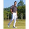 image:imageAPTRO Golf Shirts for Men Moisture Wicking Hawaiian Polo Shirts Dry Fit with Print and Short SleeveS04 Black Pink