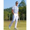 image:imageAPTRO Golf Shirts for Men Moisture Wicking Hawaiian Polo Shirts Dry Fit with Print and Short SleeveS05 White Blue