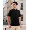 image:imageAPTRO Golf Shirts for Men Moisture Wicking Hawaiian Polo Shirts Dry Fit with Print and Short SleeveS08 Black